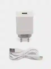 Белый сетевой блок питания для iPhone / Type-C / Micro-USB, QC 3.0A, 18W, BA47A