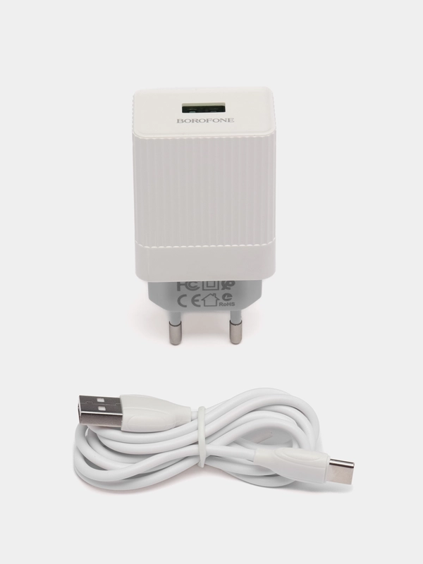 Сетевой блок питания для iPhone / Type-C / Micro-USB, QC 3.0A, 18W, BA47A