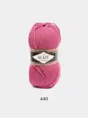 Пурпурный пряжа Alize Lanagold 51% Акрил 49% Шерсть 100г 240м (часть 1)