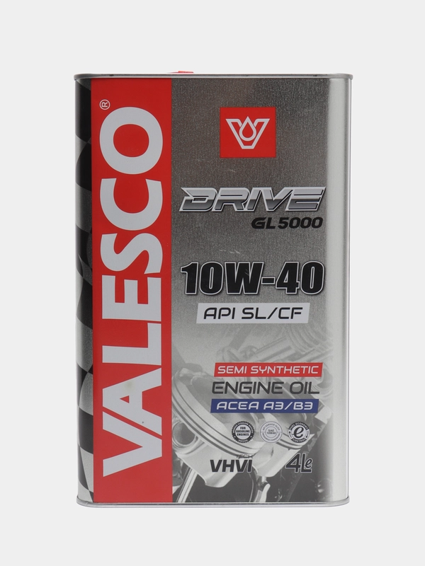 Масло VALESCO DRIVE GL 5000 10/40 API SL/CF п/синтетическое, 4 л