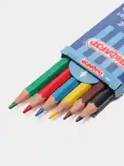 Разноцветный карандаши цветные, стираемые, с ластиком, пластиковые, разные цвета