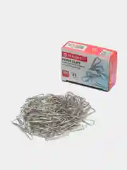 Серебряный скрепки канцелярские, никелированные, треугольные