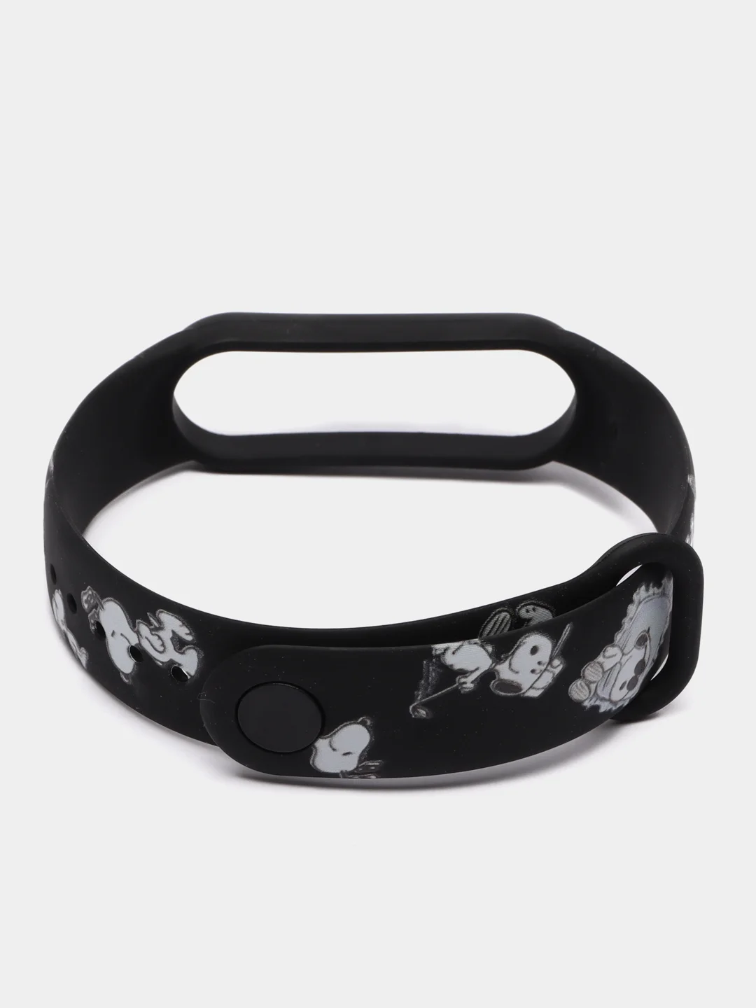 Мятный силиконовый ремешок с принтом для Xiaomi Mi Band 7 / 3 / 4 / 5 / 6