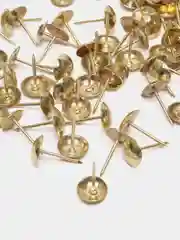 Золотой мебельные гвозди обивочные декоративные, 100 штук