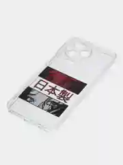 Алый чехол на Infinix Note 12 Pro 4G/Note 12 2023 / Инфиникс Нот 12 2023 прозрачный, с рисунком
