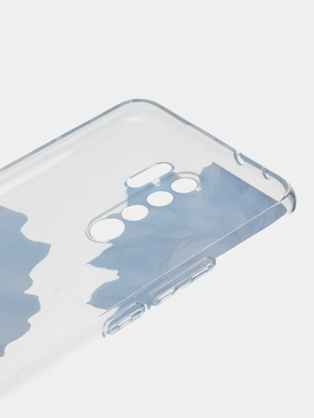 Лазурный силиконовый чехол на Xiaomi Redmi 9 / Сяоми Редми 9 прозрачный, с рисунком, защита камеры