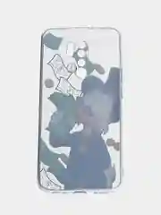Лесной зеленый силиконовый чехол на Xiaomi Redmi 9 / Сяоми Редми 9 прозрачный, с рисунком, защита камеры
