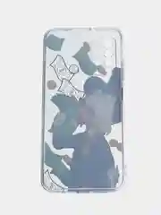 Лесной зеленый силиконовый чехол на Xiaomi Redmi 9T / Редми 9Т прозрачный, с рисунком, защита камеры
