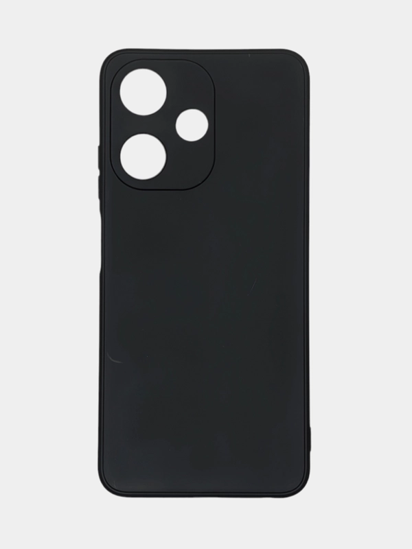 Чехол для Infinix Hot 30, Инфиникс Хот 30 силиконовый, матовый, черный