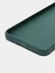 Зеленый чехол BROSCORP для Xiaomi Redmi 10C матовый силиконовый тонкий, бортик вокруг камер