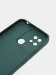 Зеленый чехол BROSCORP для Xiaomi Redmi 10C матовый силиконовый тонкий, бортик вокруг камер