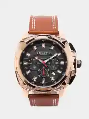Золотой мужские наручные часы, с хронографом, Megir ML2128G, в подарочной упаковке