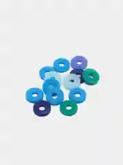 Индиго бусины из полимерной глины, рондели, бусины Хейши,6 мм