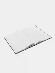 Книга учета 96 листов клетка, твердая, бумвинил, А4, Brauberg, светло-синяя, 130069