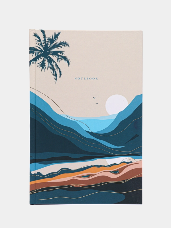 Блокнот А5, записная книжка, 80 листов, твёрдый, клетка, STAFF, Mountains, 114431