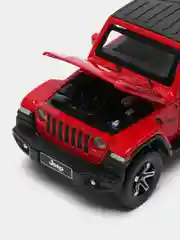 Красный машинка металлическая иннерционная 1:32 Jeep Wrangler Rubicon 15,5 см D21003
