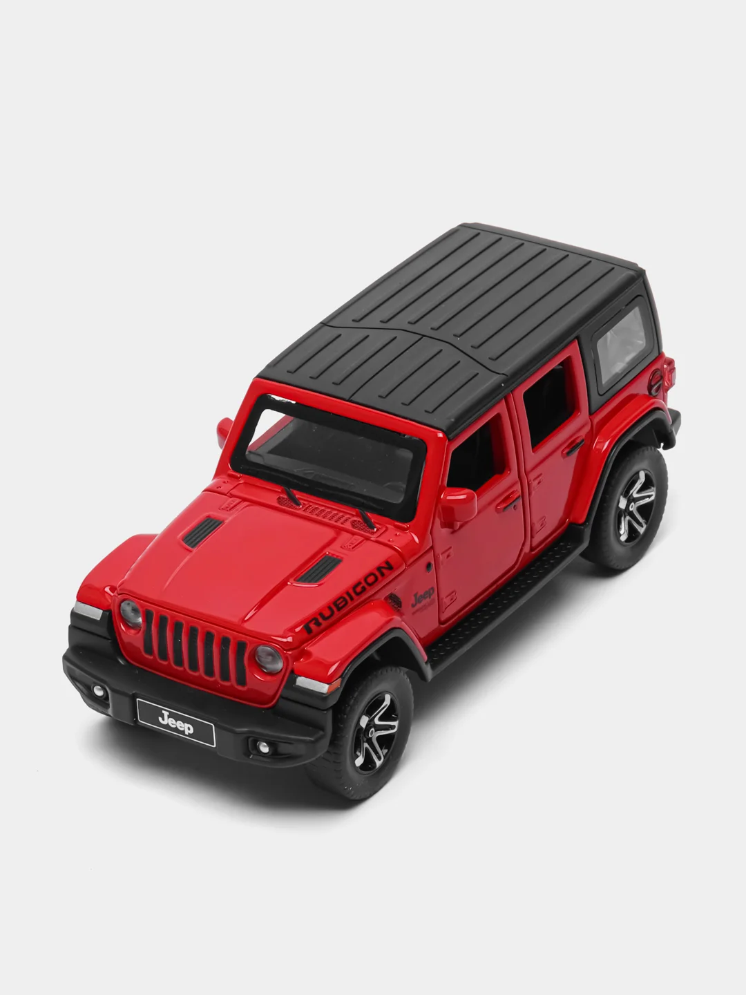 Красный машинка металлическая иннерционная 1:32 Jeep Wrangler Rubicon 15,5 см D21003