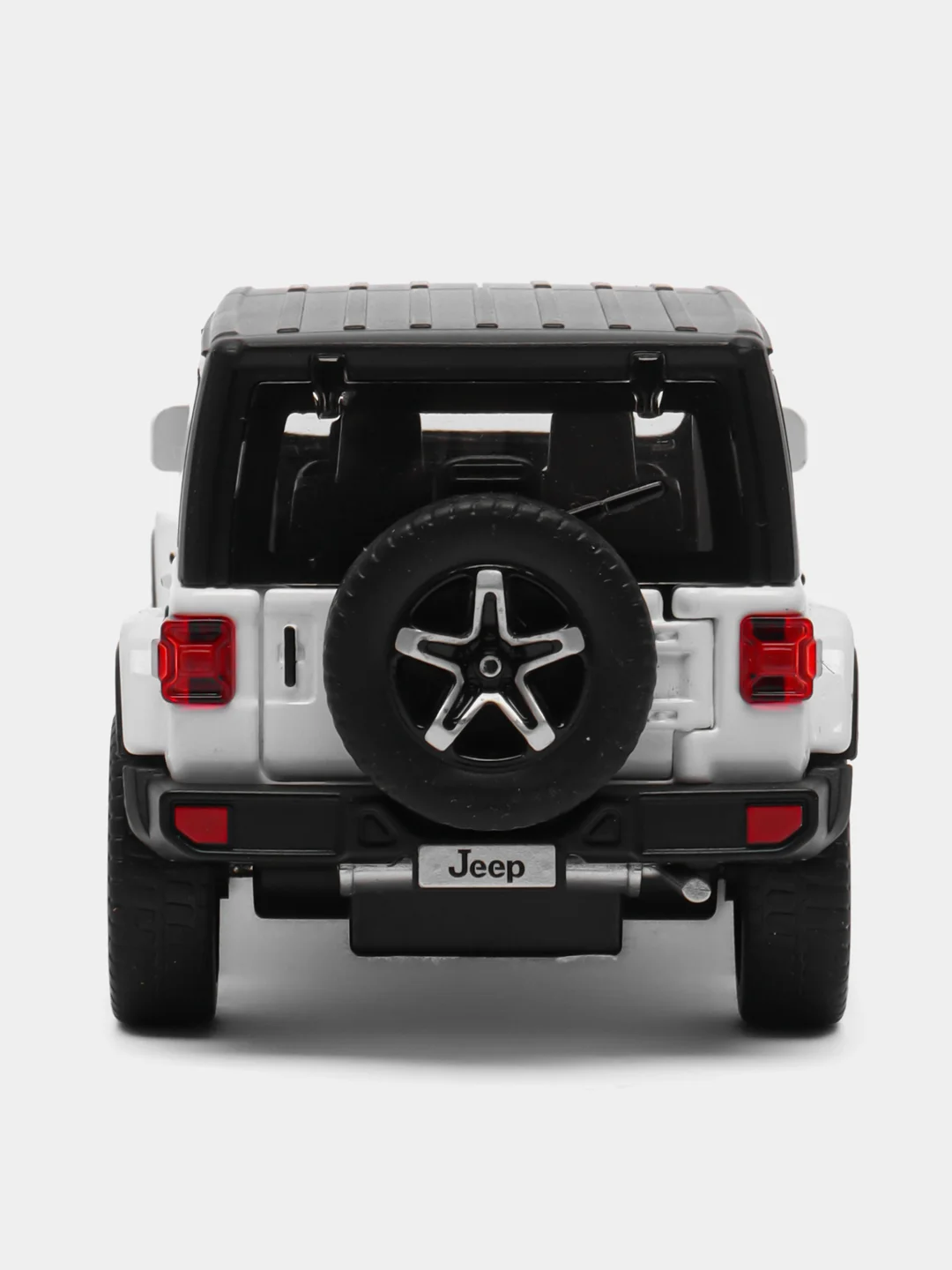 Белый машинка металлическая иннерционная 1:32 Jeep Wrangler Rubicon 15,5 см D21003
