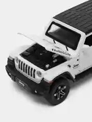 Белый машинка металлическая иннерционная 1:32 Jeep Wrangler Rubicon 15,5 см D21003