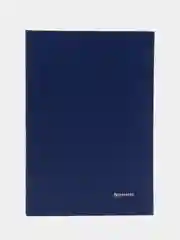 Книга учета 96 листа клетка, твердая, бумвинил, А4, Brauberg, синий, 130226