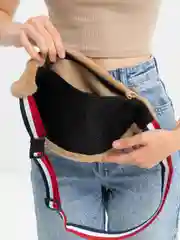 Коричневый поясная сумка из шерсти