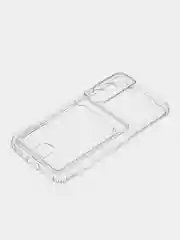Ударопрочный прозрачный чехол с карманом для карт на Samsung S21FE, S22 Plus Ultra
