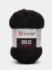 Черный пряжа плюшевая YarnArt Dolce (ЯрнАрт Долче)