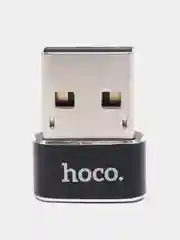 Переходник HOCO UA6 USB to Type-C, черный