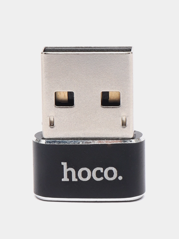 Переходник HOCO UA6 USB to Type-C, черный