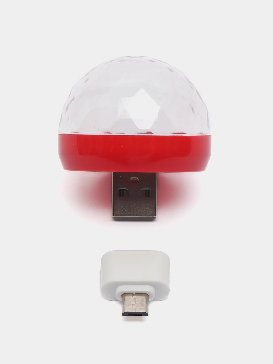 Красный мини диско шар от USB