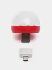 Красный мини диско шар от USB