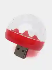 Красный мини диско шар от USB