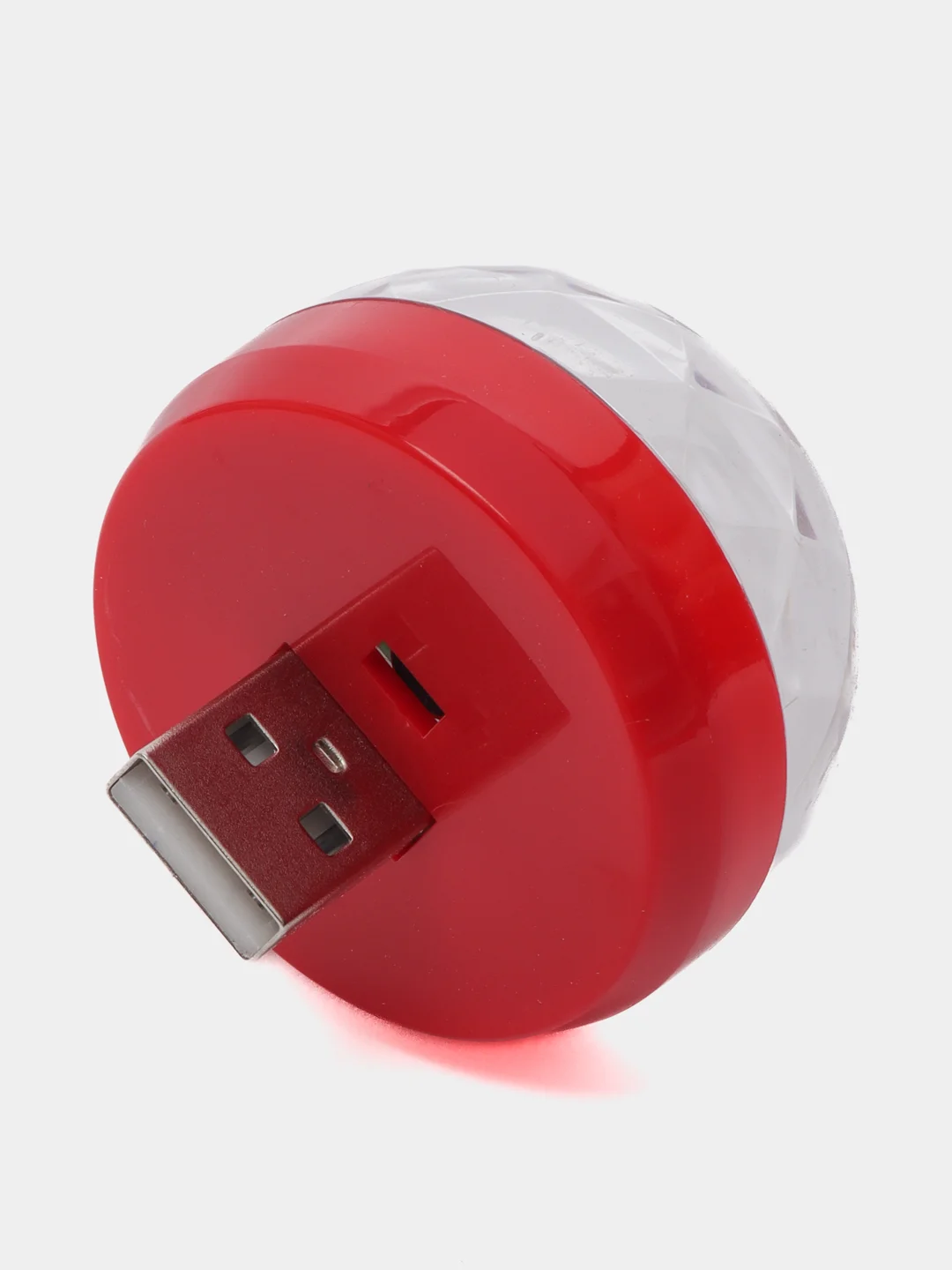 Красный мини диско шар от USB