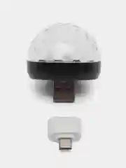Черный мини диско шар от USB