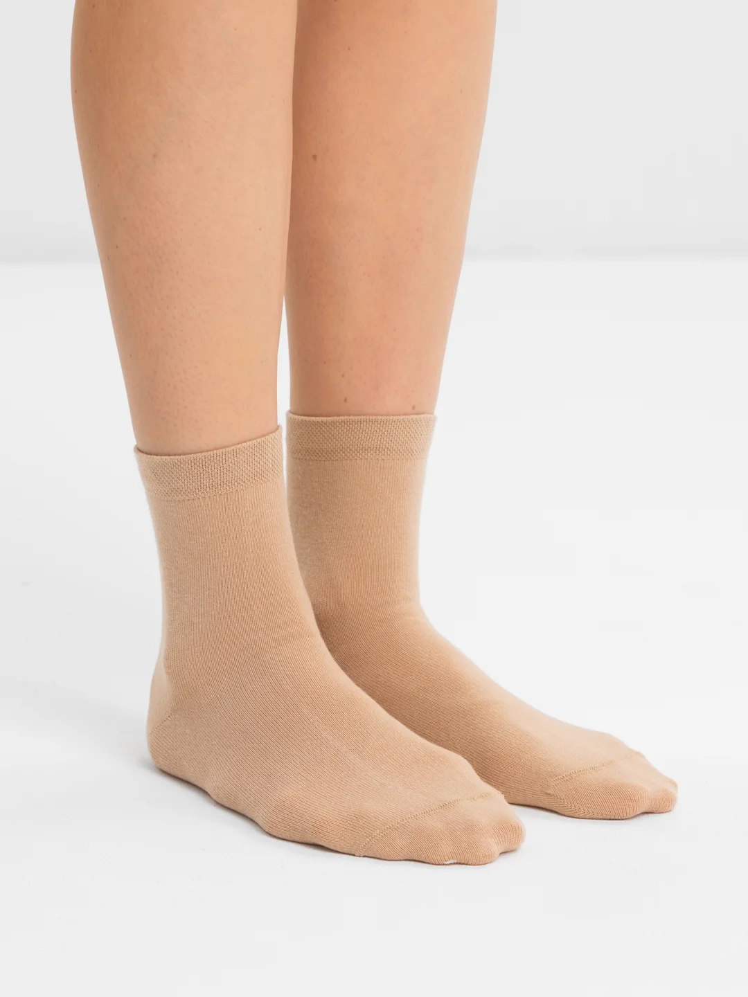 Бежевый носки женские Minimi Mini Cotone 1202, из хлопка
