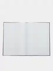 Книга учета 96 листов клетка, твердая, бумвинил, наклейка, А4, Brauberg, синяя, 130140