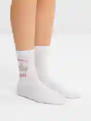 Розовый женские носки "Маме"