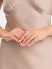 Розовый кольцо женское "Сердце"
