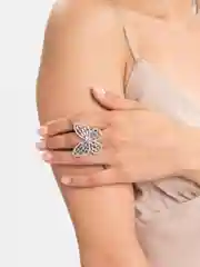 Серебряный кольцо женское "Бабочка"