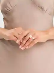 Серебряный кольцо с жемчугом