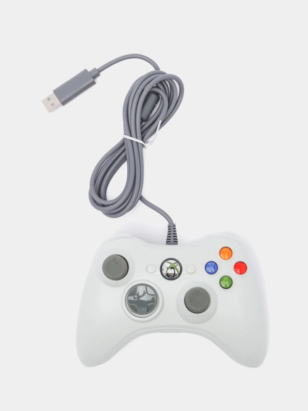 Белый джойстик проводной для Xbox360