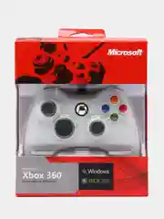 Белый джойстик проводной для Xbox360
