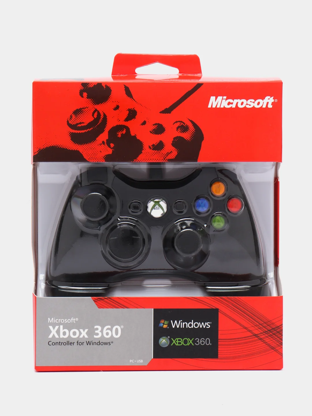 Черный джойстик проводной для Xbox360