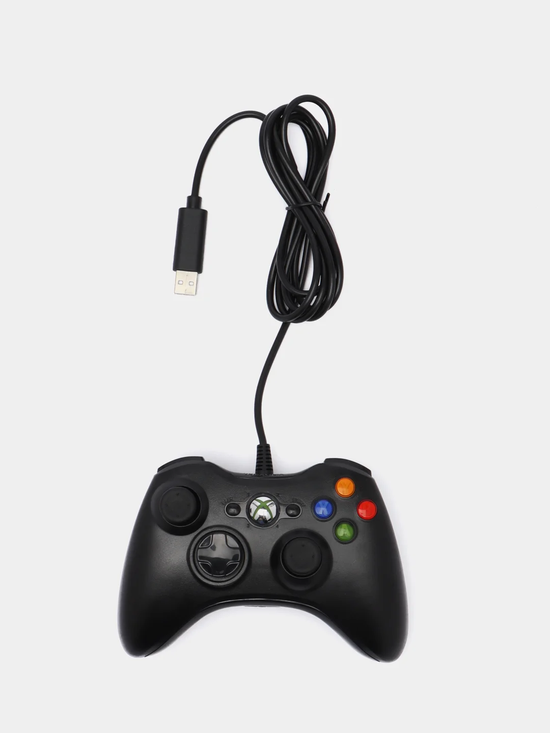 Черный джойстик проводной для Xbox360