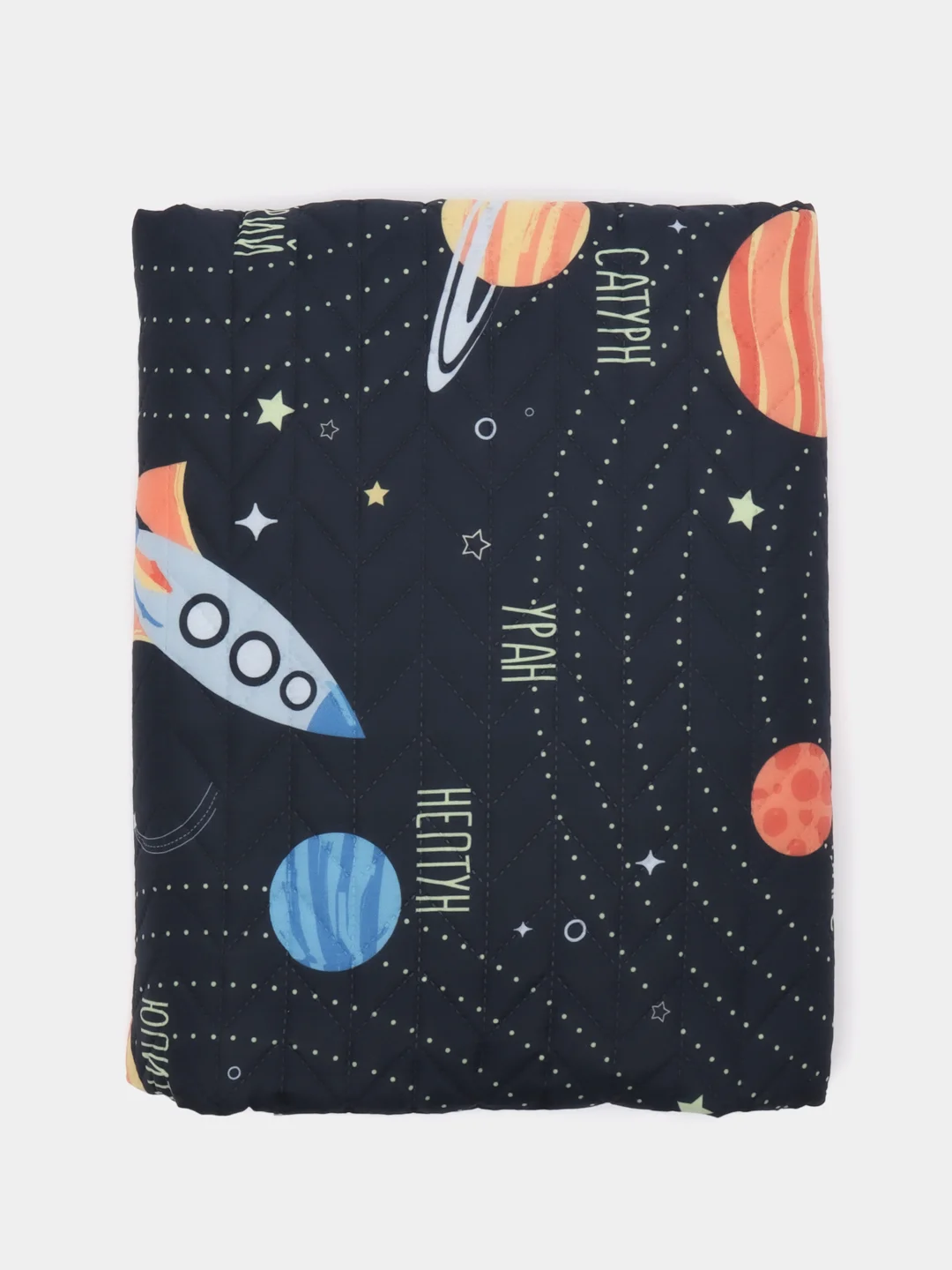 Темно-синий покрывало детское, 1,5 спальное, на кровать, 145*210 см