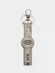 Серый брелок ремешок для ключей с маркой авто KIA КИА