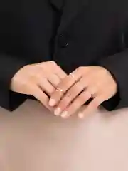 Золотой набор из колец 5 штук