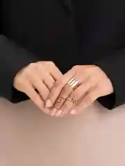 Золотой набор колец