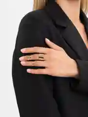 Золотой набор колец