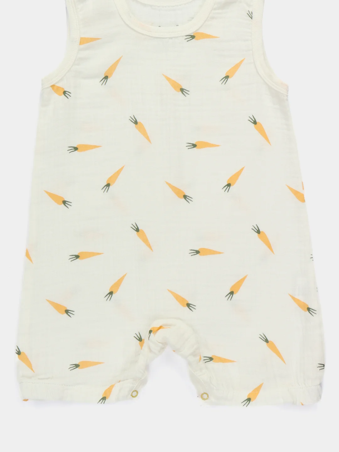 Кремовый боди песочник хлопковый для девочек Kidaxi baby